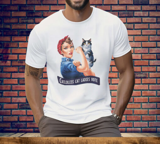 Childless Cat Lady Tee Shirt - Image 3