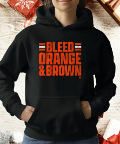 Cleveland Football Bleed Orange Brown T-Shirt