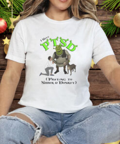 I Have PTSD Praying To Shrek And Donkey Tee Shirt