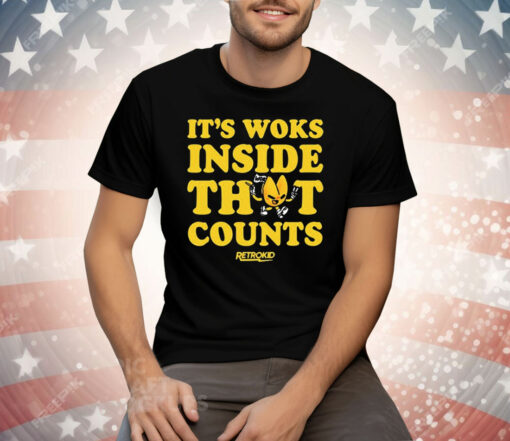 It’s Woks Inside That Counts Retrokid Tee Shirt - Image 2