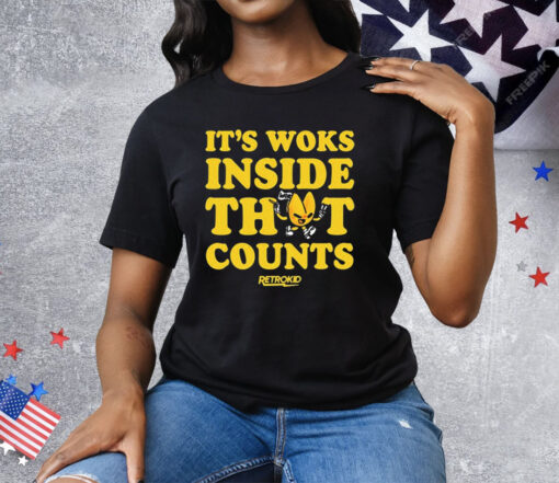 It’s Woks Inside That Counts Retrokid Tee Shirt - Image 3