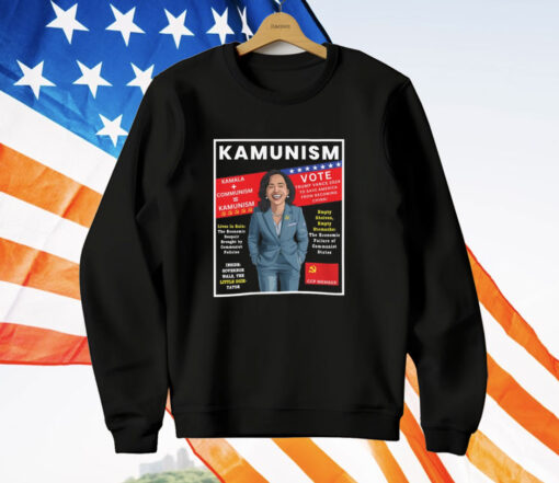 Kamala Communism Kamunism Magazine Cover T-Shirt