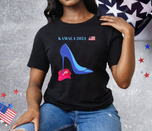 Kamala Harris For President 2024 High Heel Crushed MAGA Tee Shirt