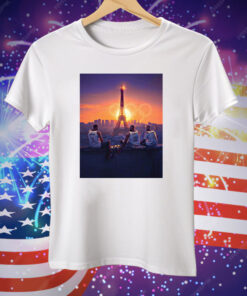 Lebron James Kevin Durant Steph Curry Gold Medals Olympic Paris 2024 Poster Tee Shirt