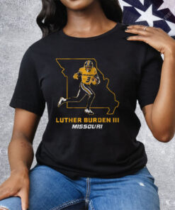 Mizzou Football Luther Burden III State Star Tee Shirt