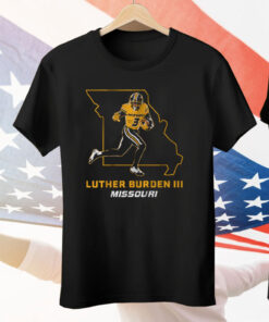 Mizzou Football Luther Burden III State Star Tee Shirt