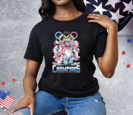 Olympic Champions USA National Basketball Team Paris 2024 Winner Tee Shirt