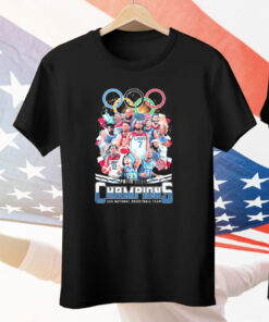 Olympic Champions USA National Basketball Team Paris 2024 Winner Tee Shirt