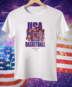 Olympic Paris 2024 Team USA Men’s Basketball Champions Tee Shirt