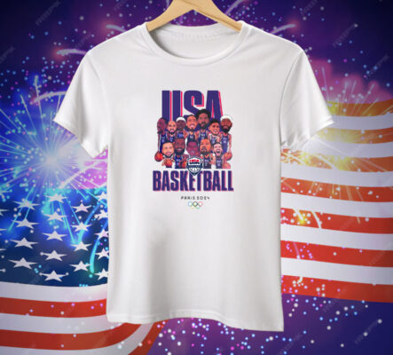 Olympic Paris 2024 Team USA Men’s Basketball Champions Tee Shirt