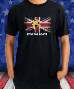 Stop The Boats Uk Flag T-Shirt