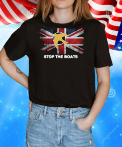 Stop The Boats Uk Flag T-Shirt