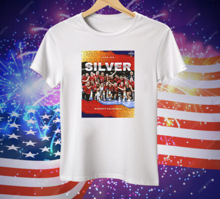 Team USA Silver Medal Women’s Volleyball Olympic Paris 2024 Poster T-Shirt