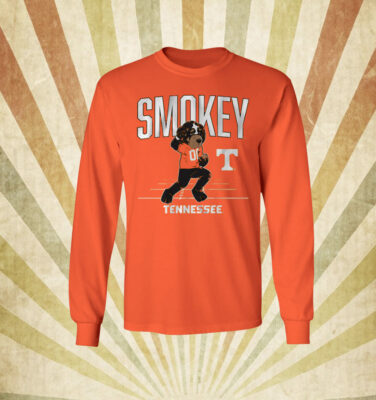 Tennessee Vols Football Smokey Mascot Tee Shirt