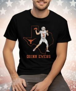 Texas Football Quinn Ewers State Star Tee Shirt