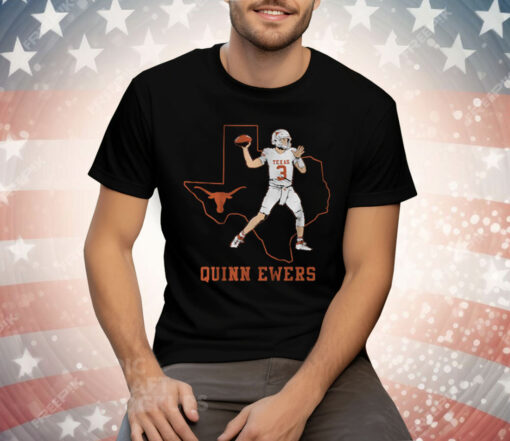 Texas Football Quinn Ewers State Star Tee Shirt