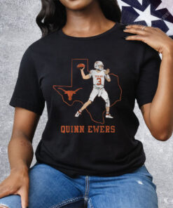 Texas Football Quinn Ewers State Star Tee Shirt