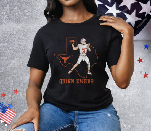 Texas Football Quinn Ewers State Star Tee Shirt