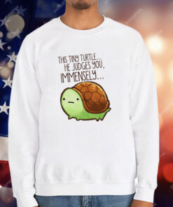 This Tiny Turtle He Judges You Immensely T-Shirt