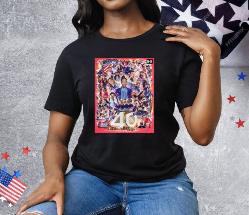 Usa Finishes The 2024 Paris Olympics With 40 Gold Medals Tee Shirt - Image 3