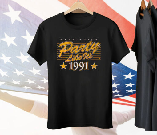 Washington Football Party Like It’s 1991 Tee Shirt