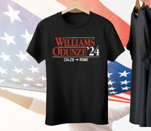 Williams and Odunze 2024 Caleb to Rome Tee Shirt