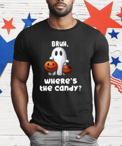 Women’s Halloween Bush Ghost Where The Candy T-Shirt