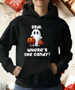 Women’s Halloween Bush Ghost Where The Candy T-Shirt