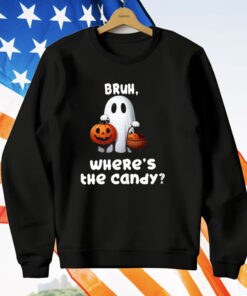 Women’s Halloween Bush Ghost Where The Candy T-Shirt