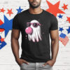 Women’s Halloween Cute Ghost Print Casual T-Shirt