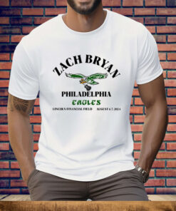 Zach Bryan Philadelphia Eagles Lincoln Financial Field August 6 7 2024 Tee Shirt