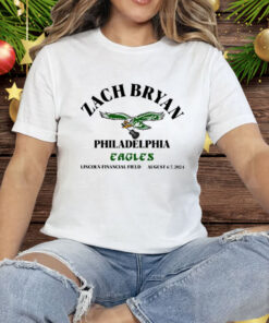 Zach Bryan Philadelphia Eagles Lincoln Financial Field August 6 7 2024 Tee Shirt