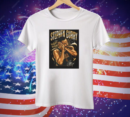 tephen Curry USA Night Night Olympic Paris 2024 Signature Painting Tee Shirt