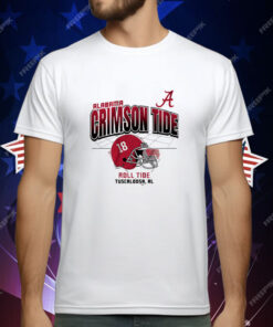 Alabama Football Helmet Grid Tee Shirt