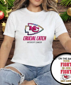 Chiefs Crucial Catch Intercept Cancer Your Fight Is Our Fight Beat Cancer Tee Shirt