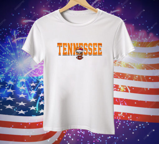 Limited Edition Tennessee Football Hello Kitty Tennessee Tee Shirt