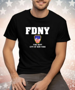 Pete Davidson wearing Fdny Fire Dept Tu Of New York Tee Shirt