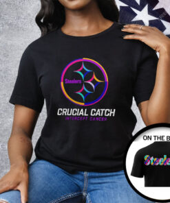 Steelers Crucial Catch Intercept Cancer T-Shirt