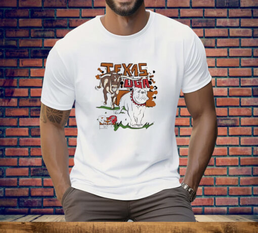 Texas Longhorns vs Georgia Bulldogs oct 19 2024 matchup Tee Shirt