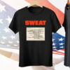XCX Source Sweat The Crumpled up set list logo Tee Shirt