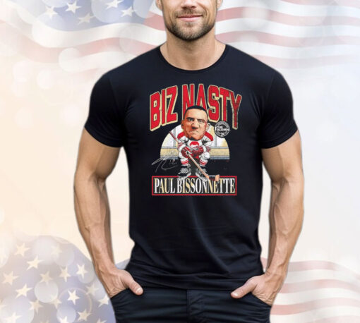 \Biz Nasty Paul Bissonnette Arizona Coyotes hockey caricature signature T-Shirt