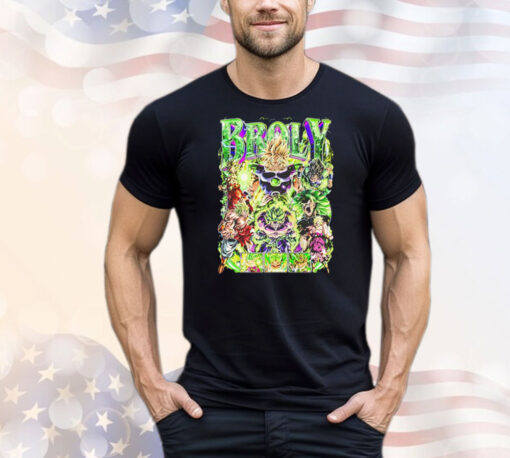 Broly Dragon Ball Anime cartoon graphic T-Shirt - Image 2