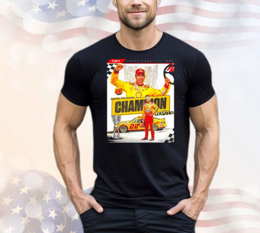 Joey Logano is a 3-time cup series champion NASCAR poster T-Shirt