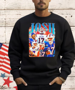 Josh Allen 17 Buffalo Bills vintage retro bootleg 90s style T-Shirt