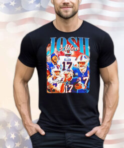 Josh Allen 17 Buffalo Bills vintage retro bootleg 90s style T-Shirt