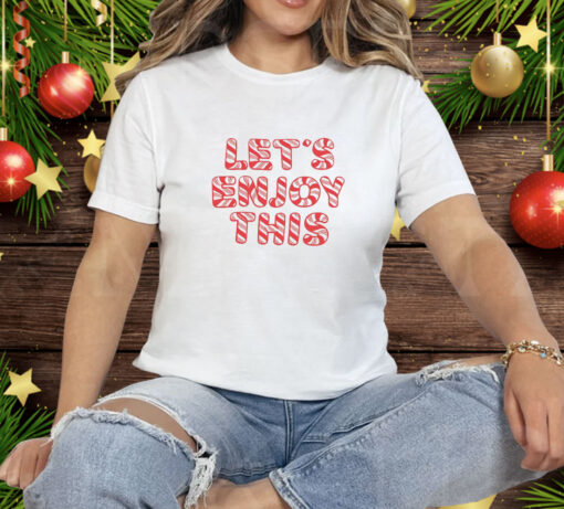 Let’s enjoy this candy cane Christmas Tee Shirt