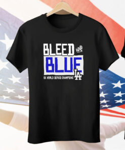 Los Angeles Dodgers Bleed Blue 8X World Series Champions 2024 Tee Shirt