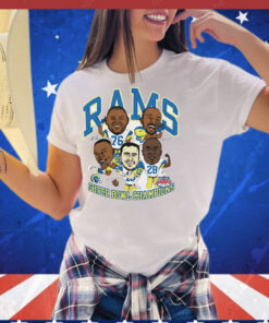 Los Angeles Rams Super Bowl XXXIV Champions player graphic T-Shirt