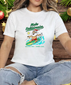 Mele Kalikimaka Christmas vibes summer slides T-Shirt