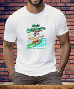 Mele Kalikimaka Christmas vibes summer slides T-Shirt